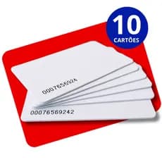 Cartões Proximidade Fino ISO CARD 125KHZ KIT COM 10 UNIDADES APROXIMAÇÃO CONTROLE ACESSO