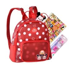 Kit Mochila Escolar Costas Infantil Tsum Tsum Original 2026