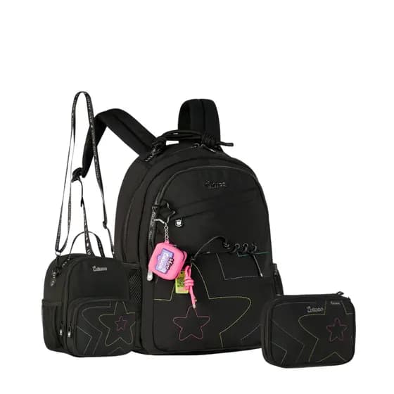 Kit Mochila Juvenil Costas Luluca Original 2026