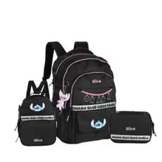 Kit Mochila Escolar Lilo Stitch Disney Infantil Escolar Completa