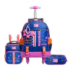 Kit Mochila Rodinhas Tween Cute Onça Petit Miçangas Original Infantil
