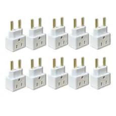 10 Adaptador Tomada Universal Multifuncional 10A e 20A Seguro e Prático Envio Rápido