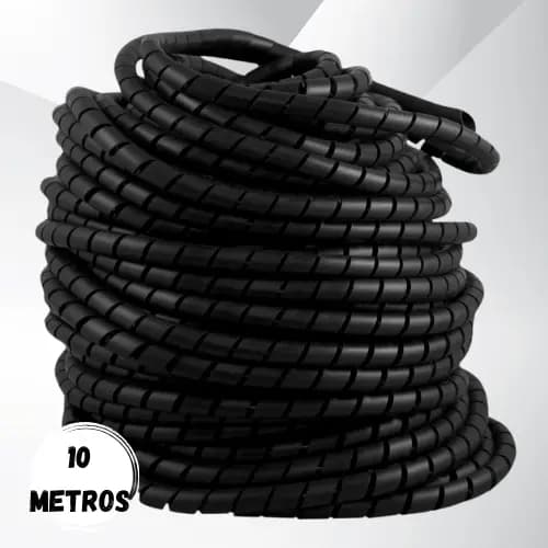 10 Metros de Organizador Espiral Esconde Fios e Cabos Envio Rápido Organiza Cabo