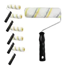 Rolo De Pintura 15cm De Lã Baixa AntiRespingo Acabamento Compel Envio Rápido Opção De Kit