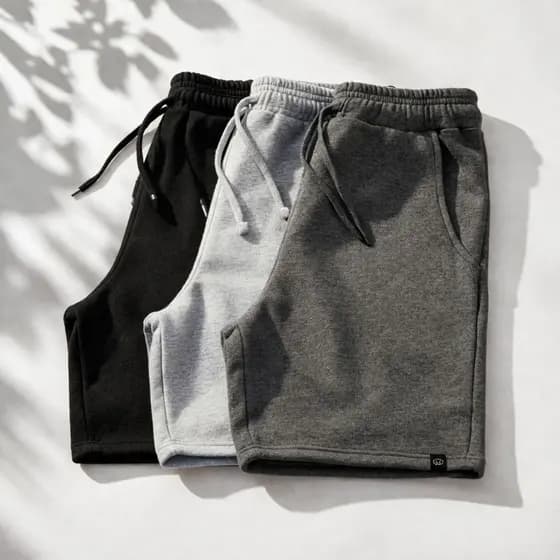 Kit com 3 Bermudas de Moletom Masculinas – Qualidade, Caimento e Praticidade