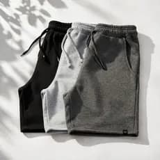 Kit com 3 Bermudas de Moletom Masculinas – Qualidade, Caimento e Praticidade