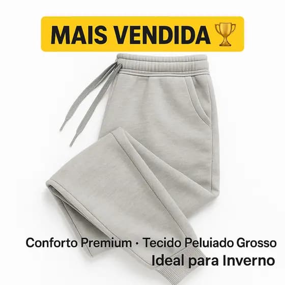 Calça Moletom Masculina Ideal Para O Inverno.