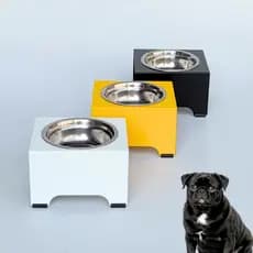 Comedouro Elevado Resistente Individual Único Pet Alto Tigela Inox Bebedouro Gato Cachorro Comedor Pote