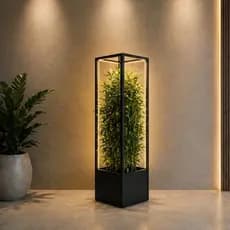 Jardineira LED 100cm Suporte de Vaso Planta Premium Minimalista Sofisticado Bivolt