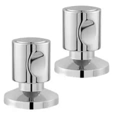 Kit 2 Acabamento Registro Docol C42 Metal Gaveta Pressão
