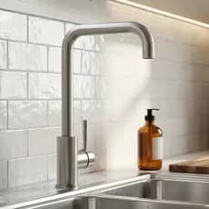 Torneira Pia Cozinha Monocomando Inox Escovado Quente Fria 360 Misturador Premium Antiferrugem