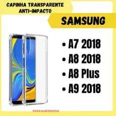Capa Transparente Anti Impacto Samsung A7 2018 / A8 2018 / A8 Plus / A9 2018 / (CF09)