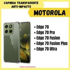 Capa Transparente Borda Anti-Impacto Para Motorola Edge 70/ 70 Pro/ 70 Fusion-Fusion Plus/ 70 Ultra (CF09)