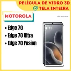 Película de Vidro 3D Para Motorola Moto Edge 70 / Edge 70 Ultra / Edge 70 Fusion / Protetor de Tela.
