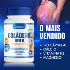 Colágeno Tipo 2 Não Hidrolisado Daily Life 120 Cápsulas