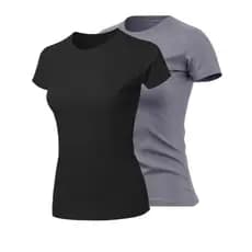 Kit 2. Camiseta Baby Look dry Fit Feminina - Casual - Treino -academia
