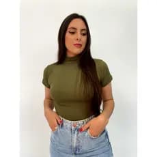 blusa feminina Canelada   manga.curta