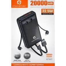 Power Bank 2000mAh Múltiplas Saídas Carregamento Rápido H'maston