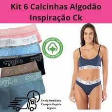 Kit Calcinhas em Algodão CY Conforto Dia - Dia  (6 Peças)