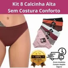 Kit com 8 Calcinhas Sem Costura – Conforto e Praticidade