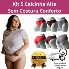 Kit com 5 Calcinhas Sem Costura – Varias cores