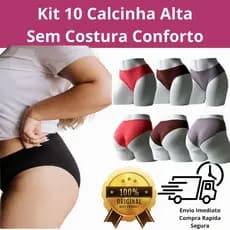 Kit com 10 Calcinhas Sem Costura – Conforto e Praticidade