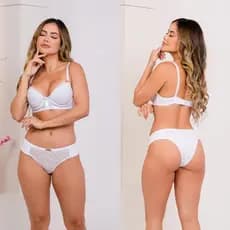 Conjunto Calcinha E Sutiã Atacado 5 Peças