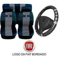 capa banco carro volante kit completo Fiat uno