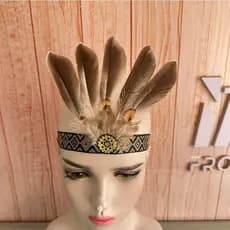 Festa bandana carnaval Sampa bandana pena acessórios para o cabelo