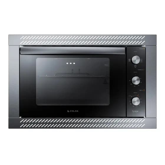 Forno de Embutir Elétrico Preto 44L com Grill e Timer Atlas U Top 220V