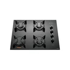 Cooktop 4 Bocas Preto com Mesa de Vidro Atlas U Top Bivolt