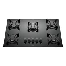 Cooktop 5 Bocas Preto com Mesa de Vidro Atlas U Top Bivolt