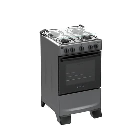 Fogão 4 Bocas Atlas Mônaco Plus Mesa de Inox Bivolt