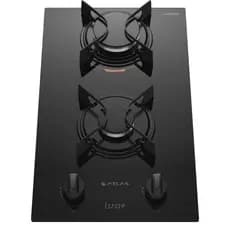 Cooktop 2 Bocas Atlas U Top com Mesa de Vidro Preto Bivolt