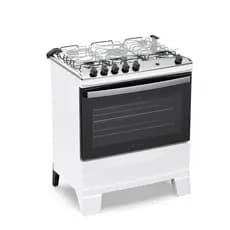 Fogão 5 Bocas Atlas Agile Up com Mesa de Inox A Gás Bivolt