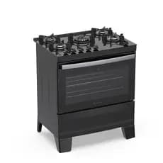 Fogão 5 Bocas Atlas Agile Up com Mesa de Vidro A Gás Bivolt