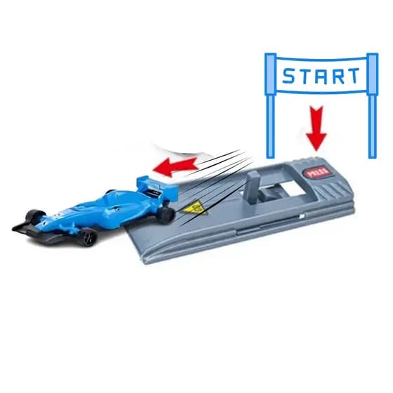 Kit 3 Carrinhos Formula 1 de Brinquedo Com Ejetor Plastico