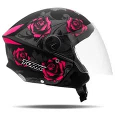 Capacete Aberto New Three Flowres Elite Pro Tork designer americano Masculino Feminino