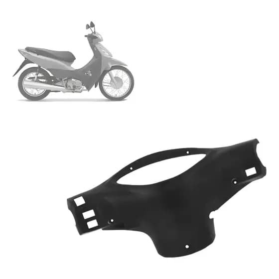 Capa Tampa Moldura Plástico Carenagem do Painel Moto Honda Biz 125 Ks Es 2006 2007 2008 Pro Tork Preto Injetado