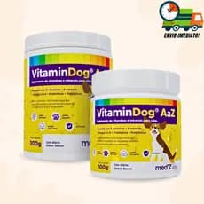 Suplemento Para Cães Completo Vitamina Para Pets VitaminDog AaZ Sabor Bacon - Proteção Total