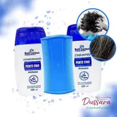 Kit Pente Fino Arruda (3x1) com Shampoo e Condicionador Bell Coprus