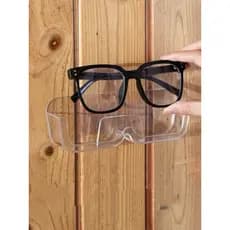 Kit Com 2 Organizador Suporte Adeviso Transparente De Óculos Decorativo Parede