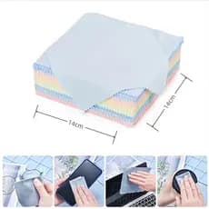 Flanela Microfibra 100 Unid Limpeza Óculos Tela Celular Lente Câmera e Acessórios 100 Unis