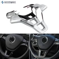 SECRETSPACE Acessórios Para O Volante Interior Do Carro Volkswagen VW Golf 7 GTI MK7 POLO 2014 2015 Jetta MK6 2015 2016 S3W2