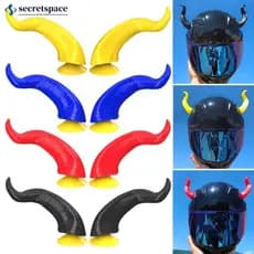 SECRETSPACE 2 Pçs Decoração De Capacete De Motocicleta Estilo Chifres Do Diabo Acessórios Moto Adesivos Cosplay Com Otár