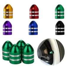 UQ 4PCS Universal US Pneus De Alumínio Para Automóveis Tampas De Válvulas Motocicleta Bicicleta