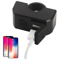 UQUEEN Porta USB Dupla Para Motocicleta Carregador De Barra De Mão 3A 12V A 5V Adaptador De Carga Rápida Tomada De Alimentação J9S5
