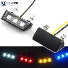 1Pc Universal 12V Placa De Licença De Motocicleta Luz LED À Prova D'água Indicadores De Lâmpada Traseira Peças DGA1