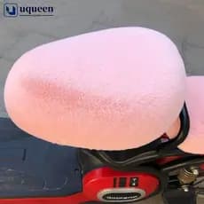 UQUEEN Selim De Bicicleta Elétrica De Pelúcia Macio Capas De Assento Almofada De Ciclismo Confortável U2X1
