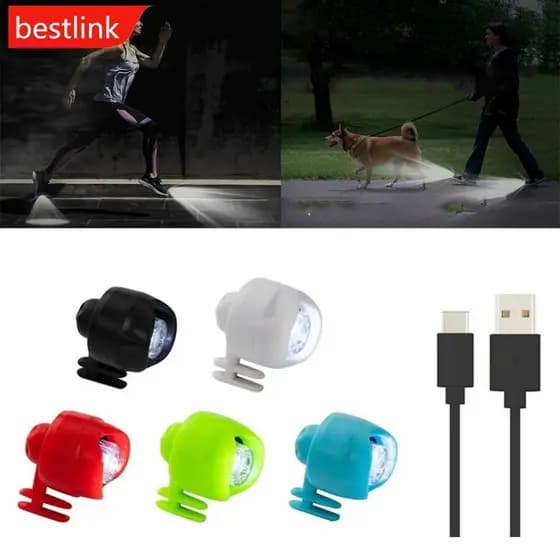 BESTLINK Faróis Para Croc 3 Tipos De Luzes Footlight Caminhadas Acampamento Aviso Esportes Ao Ar Livre Acessórios De Ilu
